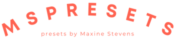 SHOP Maxine Stevens Presets en Online cursussen fotografie